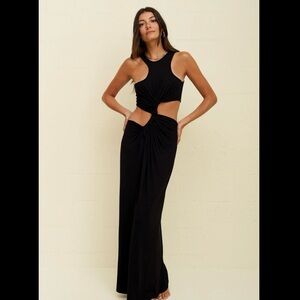 COPY - Pitusa pítusa Black Cutout Twist Dress